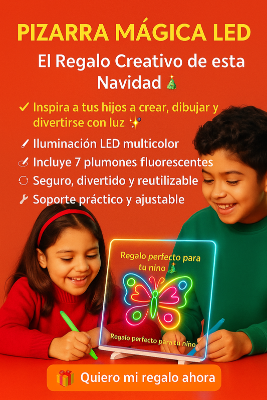 💡Pizarra Mágica Led + Plumones🖍️